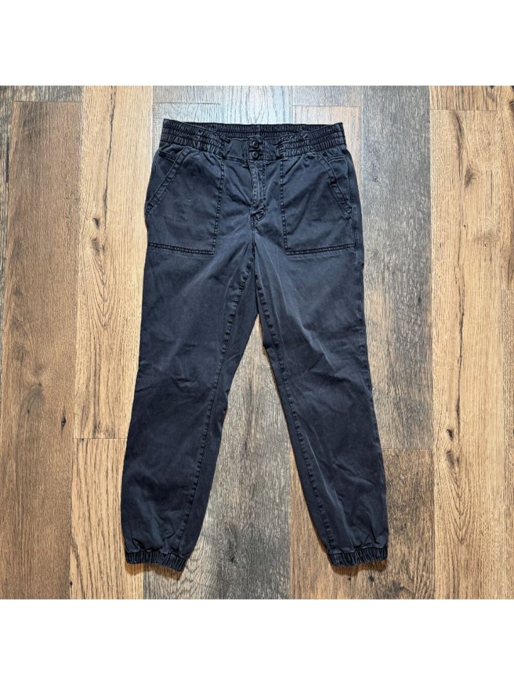 American Eagle High Waisted Stretch Utility Joggers Faded Black Size 16R